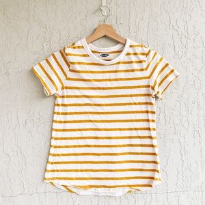 Old navy size XS yellow stripe tee